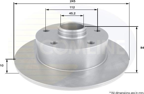 Comline ADC3006 - Спирачен диск vvparts.bg