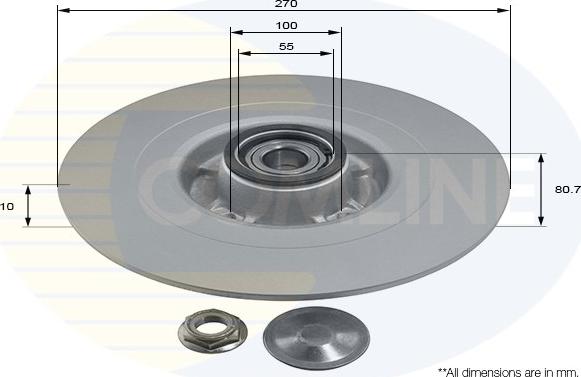 Comline ADC3003 - Спирачен диск vvparts.bg