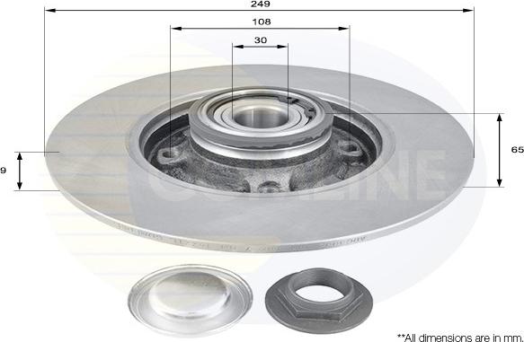 Comline ADC3002 - Спирачен диск vvparts.bg