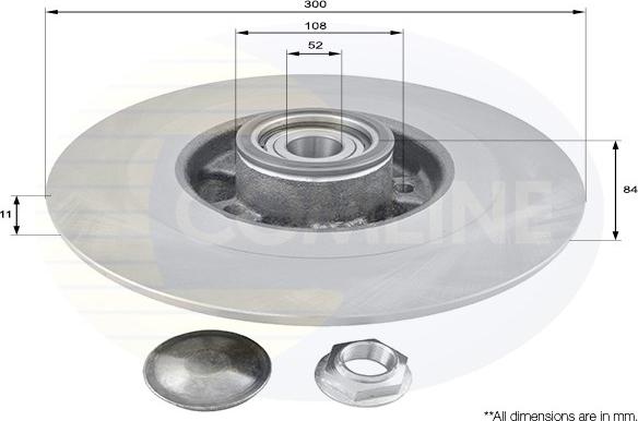 Comline ADC3016 - Спирачен диск vvparts.bg