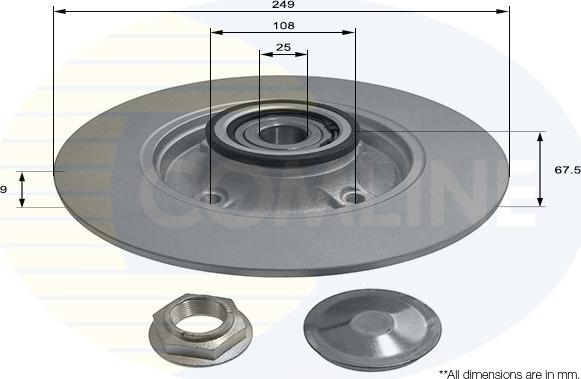 Comline ADC3017 - Спирачен диск vvparts.bg