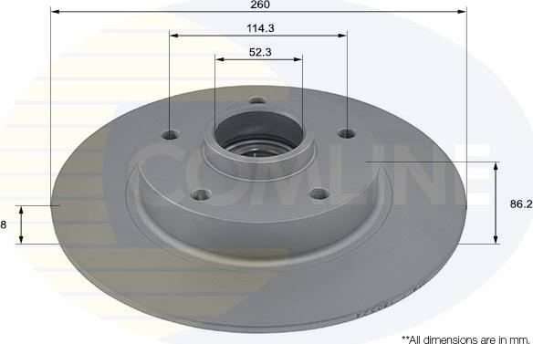 Comline ADC3031 - Спирачен диск vvparts.bg