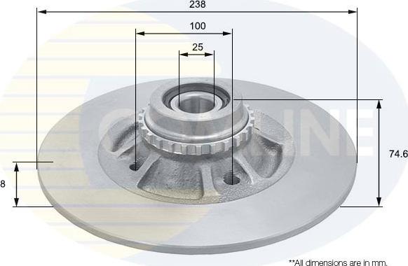 Comline ADC3026 - Спирачен диск vvparts.bg