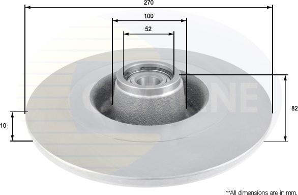 Comline ADC3021 - Спирачен диск vvparts.bg