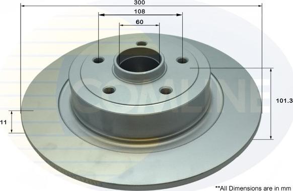 Comline ADC3028 - Спирачен диск vvparts.bg