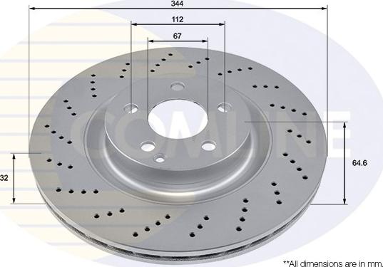 Comline ADC2961V - Спирачен диск vvparts.bg