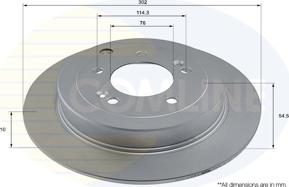 Comline ADC2984 - Спирачен диск vvparts.bg