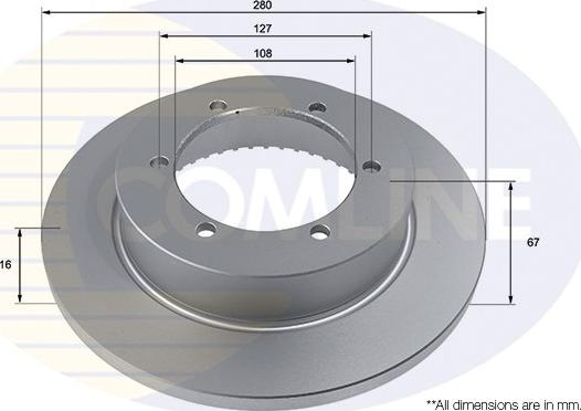 Comline ADC2937 - Спирачен диск vvparts.bg