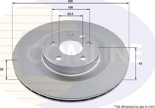 Comline ADC2924V - Спирачен диск vvparts.bg