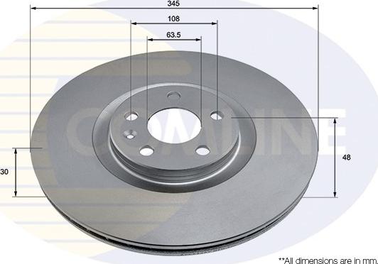 Comline ADC2923V - Спирачен диск vvparts.bg