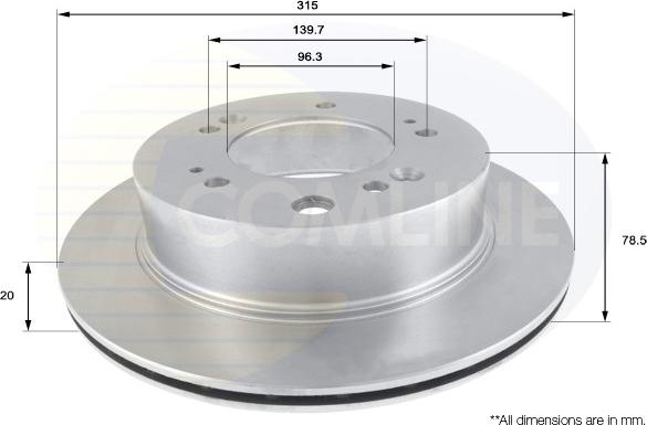 Comline ADC2404V - Спирачен диск vvparts.bg