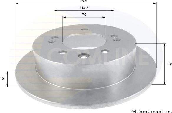 Comline ADC2406 - Спирачен диск vvparts.bg