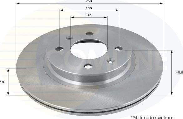 Comline ADC2402V - Спирачен диск vvparts.bg