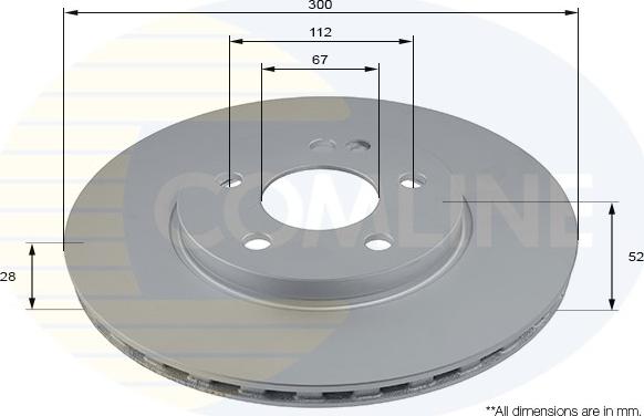 Comline ADC2818V - Спирачен диск vvparts.bg