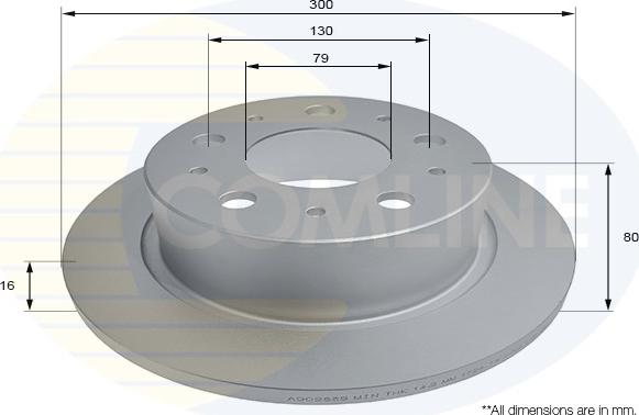 Comline ADC2835 - Спирачен диск vvparts.bg