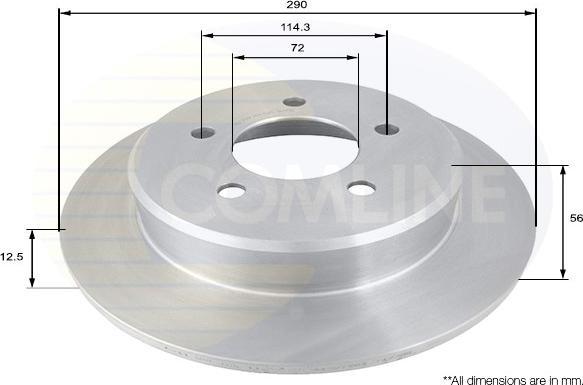 Comline ADC2312 - Спирачен диск vvparts.bg