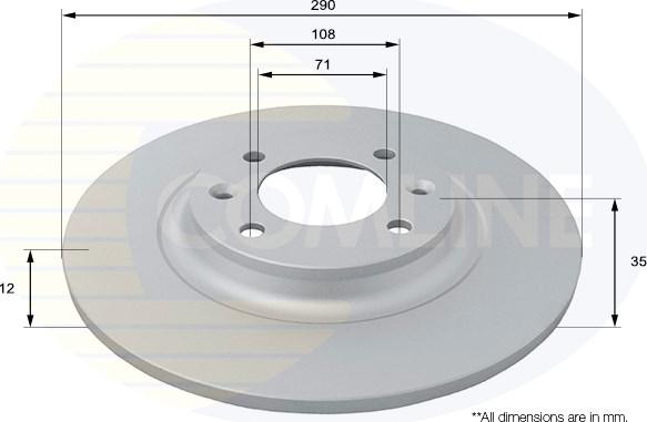 Comline ADC2729 - Спирачен диск vvparts.bg