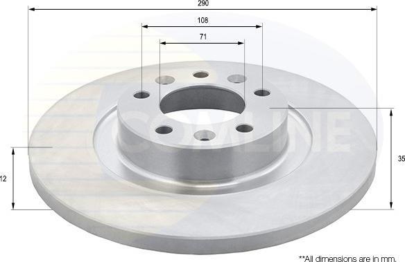 Comline ADC2724 - Спирачен диск vvparts.bg