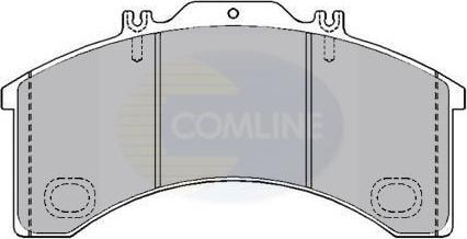 Comline CBP9017 - Комплект спирачно феродо, дискови спирачки vvparts.bg