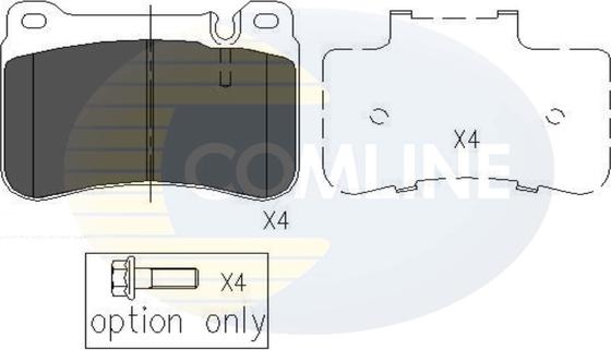 Comline CBP06007 - Комплект спирачно феродо, дискови спирачки vvparts.bg
