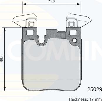 Comline CBP06108 - Комплект спирачно феродо, дискови спирачки vvparts.bg