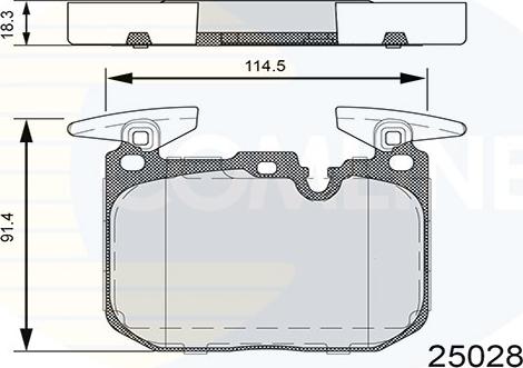 Comline CBP06110 - Комплект спирачно феродо, дискови спирачки vvparts.bg