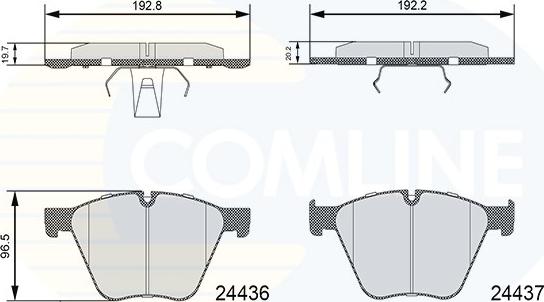 Comline CBP06111 - Комплект спирачно феродо, дискови спирачки vvparts.bg