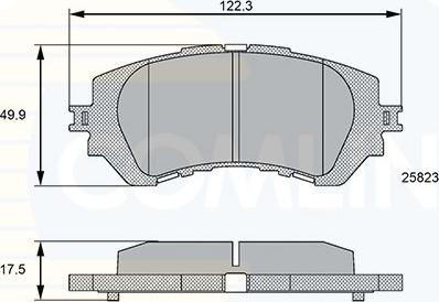 Comline CBP06112 - Комплект спирачно феродо, дискови спирачки vvparts.bg