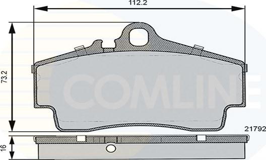 Comline CBP06130 - Комплект спирачно феродо, дискови спирачки vvparts.bg