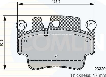 Comline CBP06131 - Комплект спирачно феродо, дискови спирачки vvparts.bg