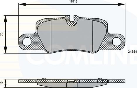 Comline CBP06123 - Комплект спирачно феродо, дискови спирачки vvparts.bg