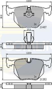 Comline CBP01547 - Комплект спирачно феродо, дискови спирачки vvparts.bg