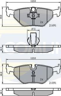 Comline CBP01011 - Комплект спирачно феродо, дискови спирачки vvparts.bg