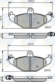 Comline CBP01081 - Комплект спирачно феродо, дискови спирачки vvparts.bg