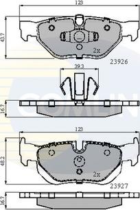 Comline CBP01708 - Комплект спирачно феродо, дискови спирачки vvparts.bg