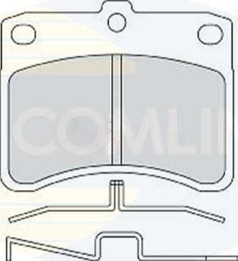 Comline CBP0770 - Комплект спирачно феродо, дискови спирачки vvparts.bg
