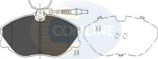 Comline CBP11129 - Комплект спирачно феродо, дискови спирачки vvparts.bg