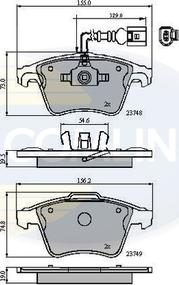 Comline CBP11311 - Комплект спирачно феродо, дискови спирачки vvparts.bg