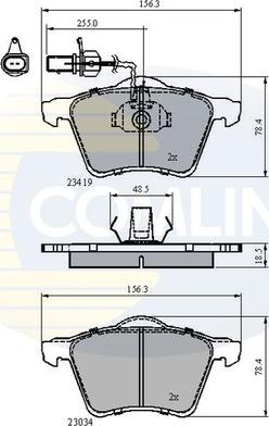 Comline CBP1885 - Комплект спирачно феродо, дискови спирачки vvparts.bg