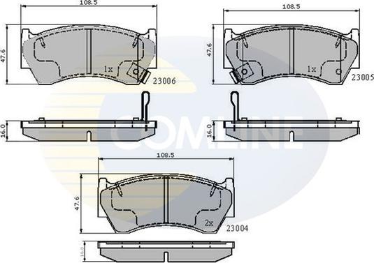 Comline CBP3449 - Комплект спирачно феродо, дискови спирачки vvparts.bg