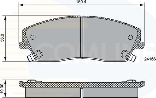 Comline CBP36085 - Комплект спирачно феродо, дискови спирачки vvparts.bg