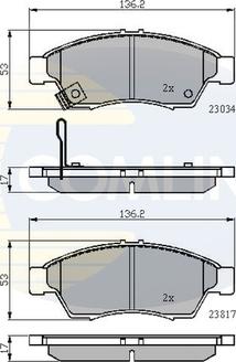 Comline CBP31125 - Комплект спирачно феродо, дискови спирачки vvparts.bg