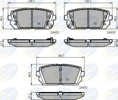 Comline CBP31757 - Комплект спирачно феродо, дискови спирачки vvparts.bg