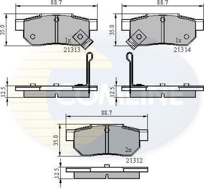 Comline CBP3242 - Комплект спирачно феродо, дискови спирачки vvparts.bg