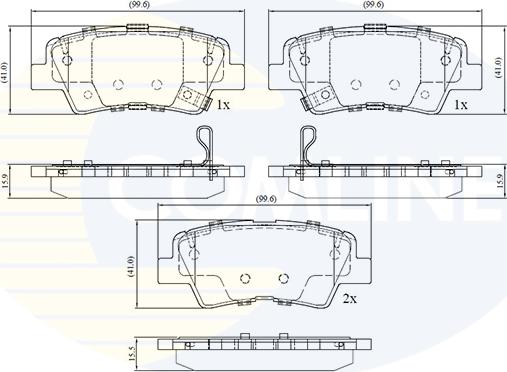 Comline CBP32694 - Комплект спирачно феродо, дискови спирачки vvparts.bg