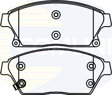 Comline CBP32037 - Комплект спирачно феродо, дискови спирачки vvparts.bg