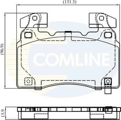 Comline CBP32372 - Комплект спирачно феродо, дискови спирачки vvparts.bg