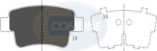 Comline CBP26012 - Комплект спирачно феродо, дискови спирачки vvparts.bg