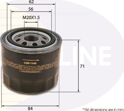 Comline CSB11840 - Маслен филтър vvparts.bg