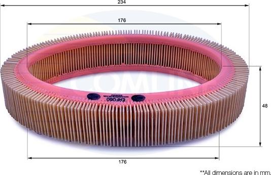 Comline EAF060 - Въздушен филтър vvparts.bg